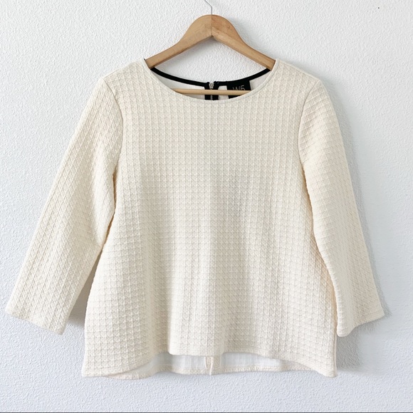 Anthropologie Sweaters - Anthropologie W5 Cream Textured Sweater size S